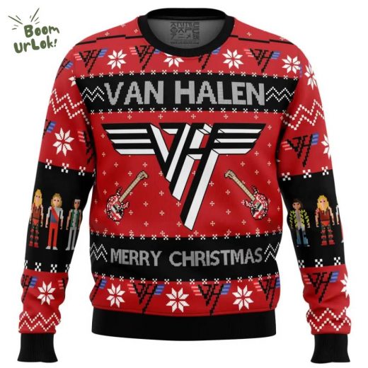 Van Halen Rock ‘n Roll Ugly Christmas Sweater – Holiday Edition