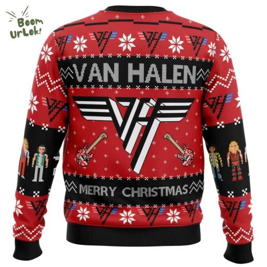 Van Halen Rock ‘n Roll Ugly Christmas Sweater – Holiday Edition