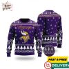 NFL Minnesota Vikings Ugly Christmas Sweater with Thermos – Holiday Special