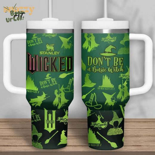 Wicked Don’T Be A Basic Witch 40Oz Tumbler With Handle