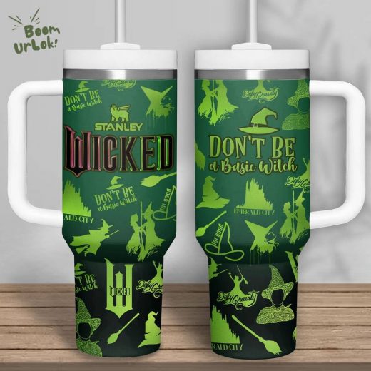 Wicked Don’T Be A Basic Witch 40Oz Tumbler With Handle