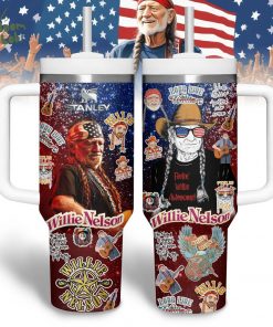 40oz Handle Tumbler – Long Live Willie Nelson Edition
