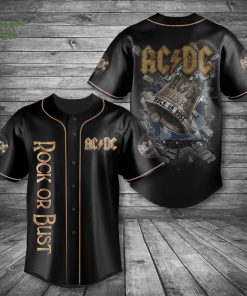 AC/DC Rock or Bust Baseball Jersey – Vintage Rock Style