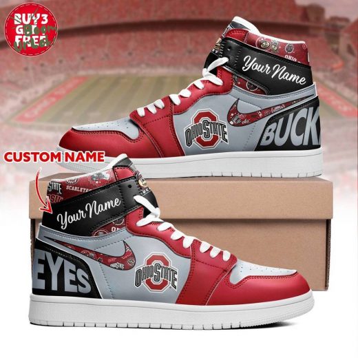 Air Jordan 1 Ohio State Custom Name Edition Shoes