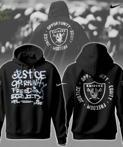 Antonio Pierce NFL Las Vegas Raiders Justice Opportunity Equity Freedom Hoodie