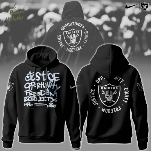 Antonio Pierce NFL Las Vegas Raiders Justice Opportunity Equity Freedom Hoodie