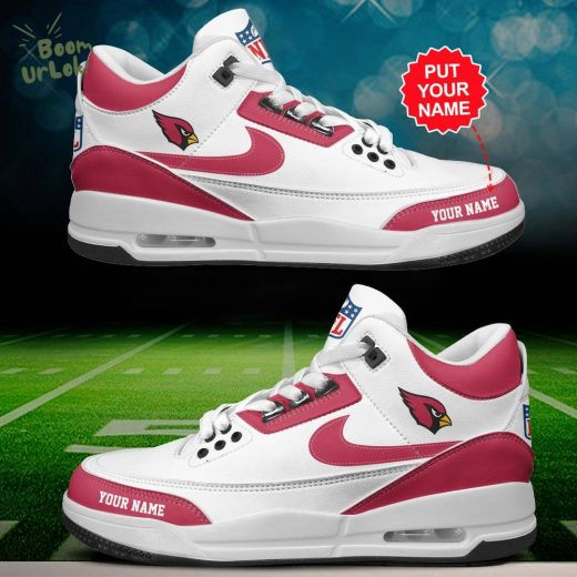 Arizona Cardinals Air Jordan 3 Shoes Personalized – Custom Team Sneakers