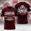 Oregon Ducks Football Big Champions 3D T-shirt – Rose Bowl Limited Edition