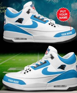 Carolina Panthers Air Jordan 3 Shoes Personalized – Custom Team Shoes