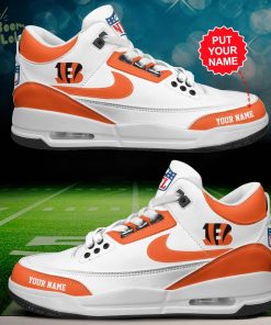 Cincinnati Bengals Air Jordan 3 Shoes Personalized – Custom Fan Gear