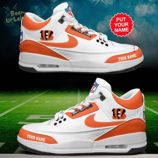 Cincinnati Bengals Air Jordan 3 Shoes Personalized – Custom Fan Gear