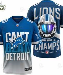 Detroit Lions Can’t Beat Detroit 2024-25 Championship 3D Football Jersey