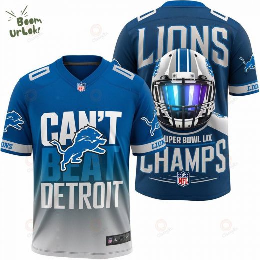 Detroit Lions Can’t Beat Detroit 2024-25 Championship 3D Football Jersey