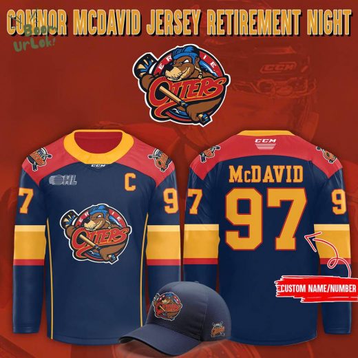 Erie Otters Connor McDavid Jersey Retirement Night Hoodie