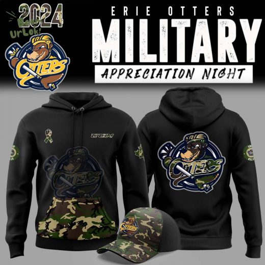 Erie Otters Military Appreciation 2024 Pullover Hoodie