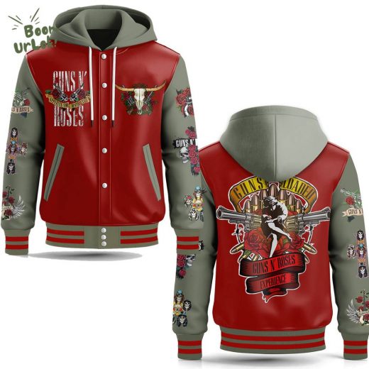 GUNN’S ROSE Hooded Baseball Jacket – Premium Design