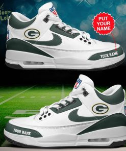 Green Bay Packers Air Jordan 3 Shoes Personalized – Custom Team Sneakers