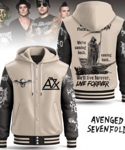 Hooded Baseball Jacket Avenged Sevenfold Band Edition