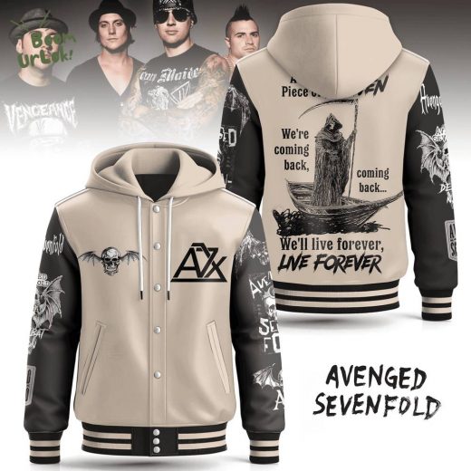 Hooded Baseball Jacket Avenged Sevenfold Band Edition