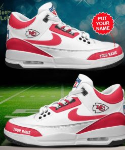 Kansas City Chiefs Air Jordan 3 Shoes Personalized – Custom Football Shoes