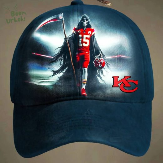 Kansas City Chiefs Dark Grim Reaper Football Hat