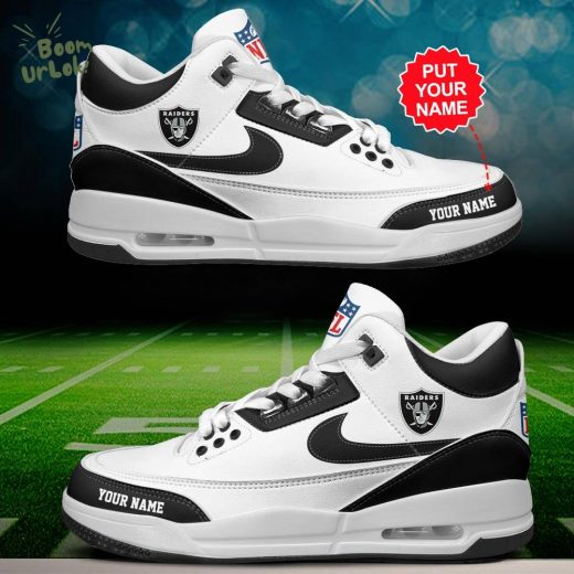 Las Vegas Raiders Air Jordan 3 Shoes Personalized – Limited Edition Team Shoes