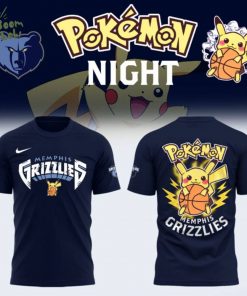 Limited Edition Memphis Grizzlies x Pokémon Night T-shirt 2025