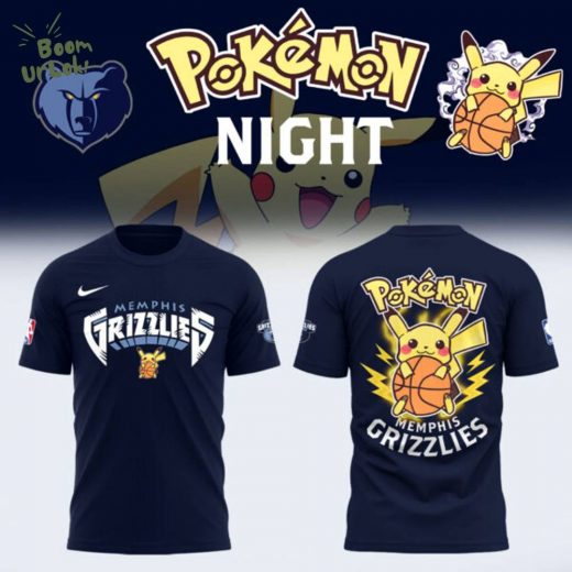 Limited Edition Memphis Grizzlies x Pokémon Night T-shirt 2025