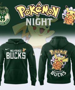 Limited Edition Milwaukee Bucks x Pokémon Night Hoodie 2025