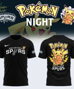 Limited Edition San Antonio Spurs x Pokémon Night T-shirt 2025
