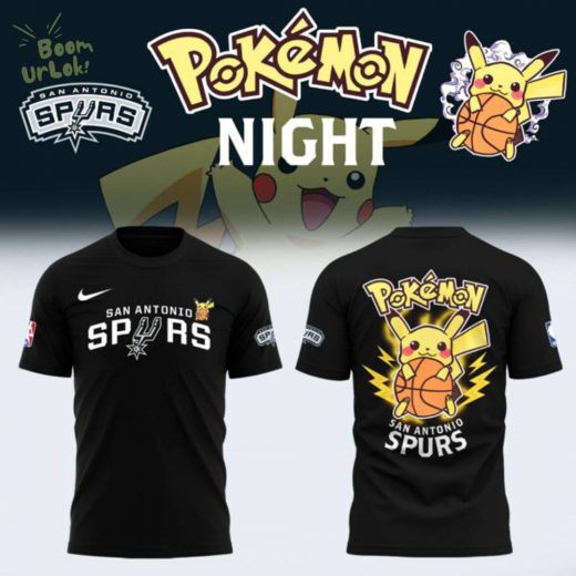 Limited Edition San Antonio Spurs x Pokémon Night T-shirt 2025