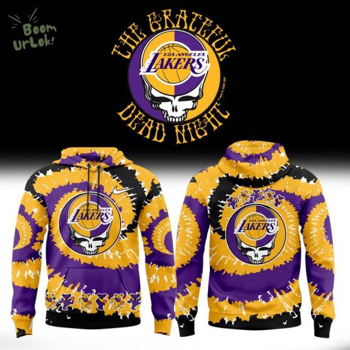 Los Angeles Lakers Grateful Dead Night Hoodie – NBA Fan Gear