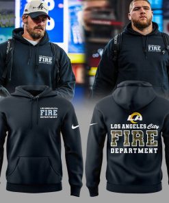 Los Angeles Rams Coach Sean McVay LAFD Camo Fire Hoodie – 2025 Edition