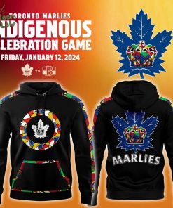 Men’s Toronto Marlies Black Indigenous Celebration Game Premium Hoodie 2025