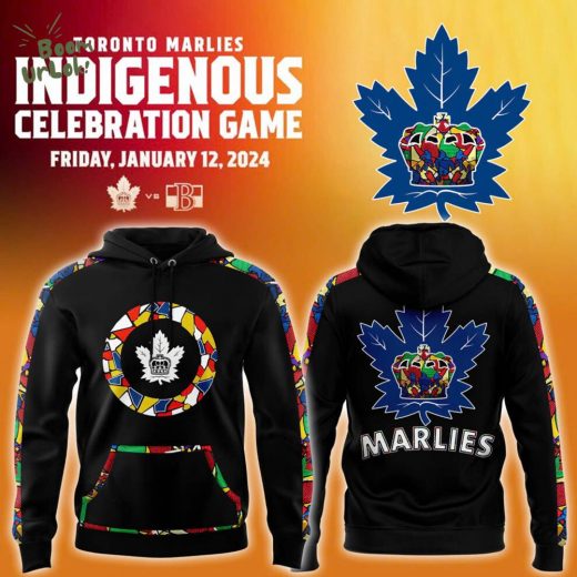 Men’s Toronto Marlies Black Indigenous Celebration Game Premium Hoodie 2025