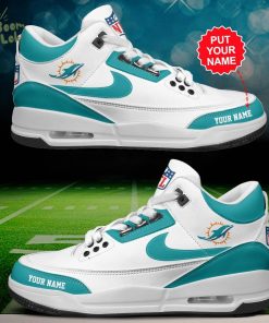 Miami Dolphins Air Jordan 3 Shoes Personalized – Custom Football Shoes