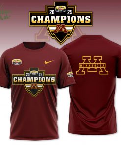 Minnesota Football Duke’s Mayo Bowl Champions 2025 T-shirt