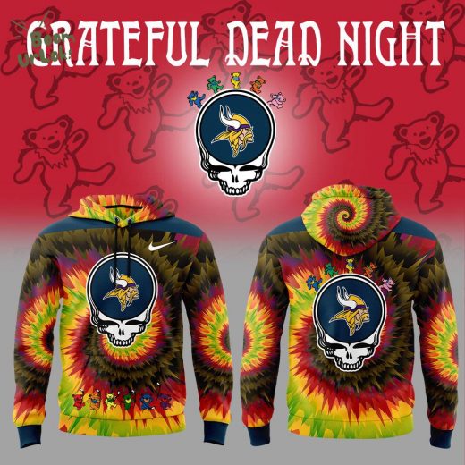 Minnesota Vikings Grateful Dead Night Hoodie – 2025 Edition