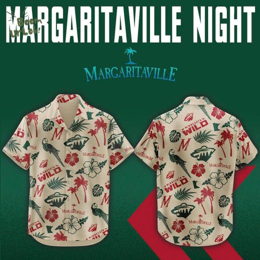 Minnesota Wild x Margaritaville Night Premium Hawaii Shirt – Special Edition