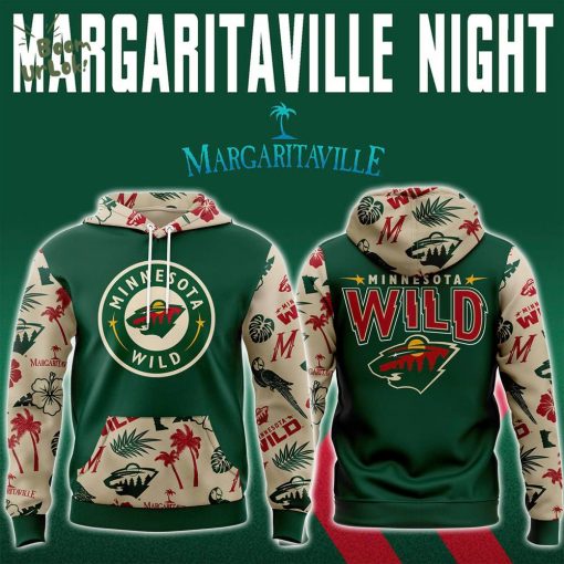 Minnesota Wild x Margaritaville Night Premium Hoodie – Fan Favorite Edition