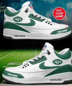 New York Jets Air Jordan 3 Shoes Personalized – Custom Team Sneakers