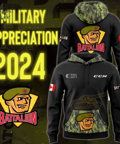 North Bay Battalion Military Appreciation 2024 Hoodie Edition