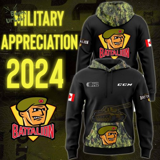 North Bay Battalion Military Appreciation 2024 Hoodie Edition