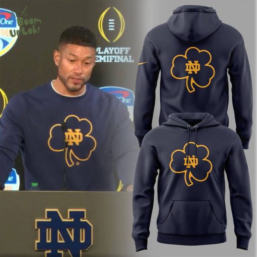 Notre Dame Coach Marcus Freeman CLOVER Hoodie – 2024 Edition