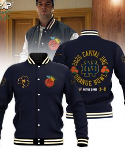Notre Dame Fighting Irish 2025 Orange Bowl Baseball Hoodie Jacket Limited Edition
