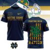 Notre Dame Fighting Irish 3D Football T-shirt 2025