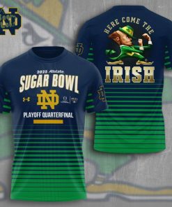 Notre Dame Fighting Irish Football 3D T-shirt – College Fan Apparel