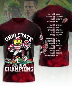 Ohio State Buckeyes 2024 Football 3D T-Shirt