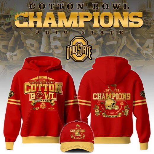 Ohio State Buckeyes 2025 NCAA Cotton Bowl Champions Limited Edition Hoodie