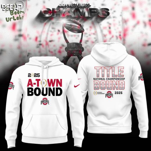 Ohio State Buckeyes College Football Playoff 2025 Cotton Bowl Champions Hoodie